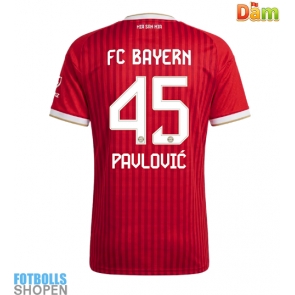 Billiga Bayern Munich Aleksandar Pavlovic #45 Hemmatröja Dam 2026-27 Kortärmad